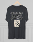 Rounders Line Movie Quote Unisex Tee, Poker Lovers Gift, Tri - Blend Crew Shirt, Nut Straight Flop, Poker Player Apparel, Gambling Fan Top - Selden & Kingsley