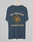 Sass Tri - Blend Tee, New Zealand Shirt, Aotearoa Tee, Unisex Crewneck T-Shirt, Classic Tee for Kiwi Lovers - Selden & Kingsley