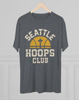 Seattle Retro Basketball Tee, Unisex Tri - Blend Crew Neck T-Shirt, Fan Shirt, Sports Tee, Seattle Tee, Sonics Fan Gift, Vintage Tee - Selden & Kingsley