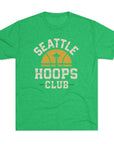 Seattle Retro Basketball Tee, Unisex Tri - Blend Crew Neck T-Shirt, Fan Shirt, Sports Tee, Seattle Tee, Sonics Fan Gift, Vintage Tee - Selden & Kingsley