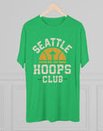 Seattle Retro Basketball Tee, Unisex Tri - Blend Crew Neck T-Shirt, Fan Shirt, Sports Tee, Seattle Tee, Sonics Fan Gift, Vintage Tee - Selden & Kingsley