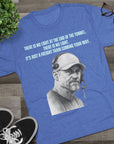 Tri - Blend Tee, Dan Campbell Quote T-Shirt, Light at End of Tunnel Motivation, Lion Coach, Gift for Sports Fans, Game Day Apparel - Selden & Kingsley