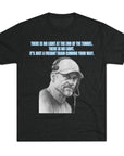 Tri - Blend Tee, Dan Campbell Quote T-Shirt, Light at End of Tunnel Motivation, Lion Coach, Gift for Sports Fans, Game Day Apparel - Selden & Kingsley