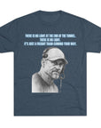 Tri - Blend Tee, Dan Campbell Quote T-Shirt, Light at End of Tunnel Motivation, Lion Coach, Gift for Sports Fans, Game Day Apparel - Selden & Kingsley