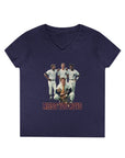 Vintage Bless You Boys Ladies' V - Neck T-Shirt, Casual Tee, Sports Fan Gift, Retro Apparel, Summer Wear, Funny Graphic Shirt - Selden & Kingsley