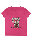 Vintage Bless You Boys Ladies' V - Neck T-Shirt, Casual Tee, Sports Fan Gift, Retro Apparel, Summer Wear, Funny Graphic Shirt - Selden & Kingsley