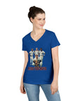 Vintage Bless You Boys Ladies' V - Neck T-Shirt, Casual Tee, Sports Fan Gift, Retro Apparel, Summer Wear, Funny Graphic Shirt - Selden & Kingsley