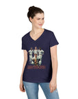 Vintage Bless You Boys Ladies' V - Neck T-Shirt, Casual Tee, Sports Fan Gift, Retro Apparel, Summer Wear, Funny Graphic Shirt - Selden & Kingsley