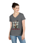 Vintage Bless You Boys Ladies' V - Neck T-Shirt, Casual Tee, Sports Fan Gift, Retro Apparel, Summer Wear, Funny Graphic Shirt - Selden & Kingsley