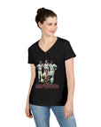 Vintage Bless You Boys Ladies' V - Neck T-Shirt, Casual Tee, Sports Fan Gift, Retro Apparel, Summer Wear, Funny Graphic Shirt - Selden & Kingsley