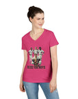 Vintage Bless You Boys Ladies' V - Neck T-Shirt, Casual Tee, Sports Fan Gift, Retro Apparel, Summer Wear, Funny Graphic Shirt - Selden & Kingsley