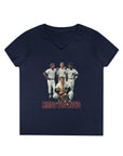 Vintage Bless You Boys Ladies' V - Neck T-Shirt, Casual Tee, Sports Fan Gift, Retro Apparel, Summer Wear, Funny Graphic Shirt - Selden & Kingsley