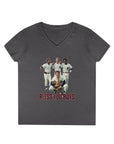 Vintage Bless You Boys Ladies' V - Neck T-Shirt, Casual Tee, Sports Fan Gift, Retro Apparel, Summer Wear, Funny Graphic Shirt - Selden & Kingsley