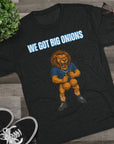 We Got Big Onions Unisex Tee, Detroit Lions Shirt, Dan Campbell, Funny Football Fan Gift, Tri - Blend Crew Tee, Sports Apparel, Lions Fan Tee - Selden & Kingsley