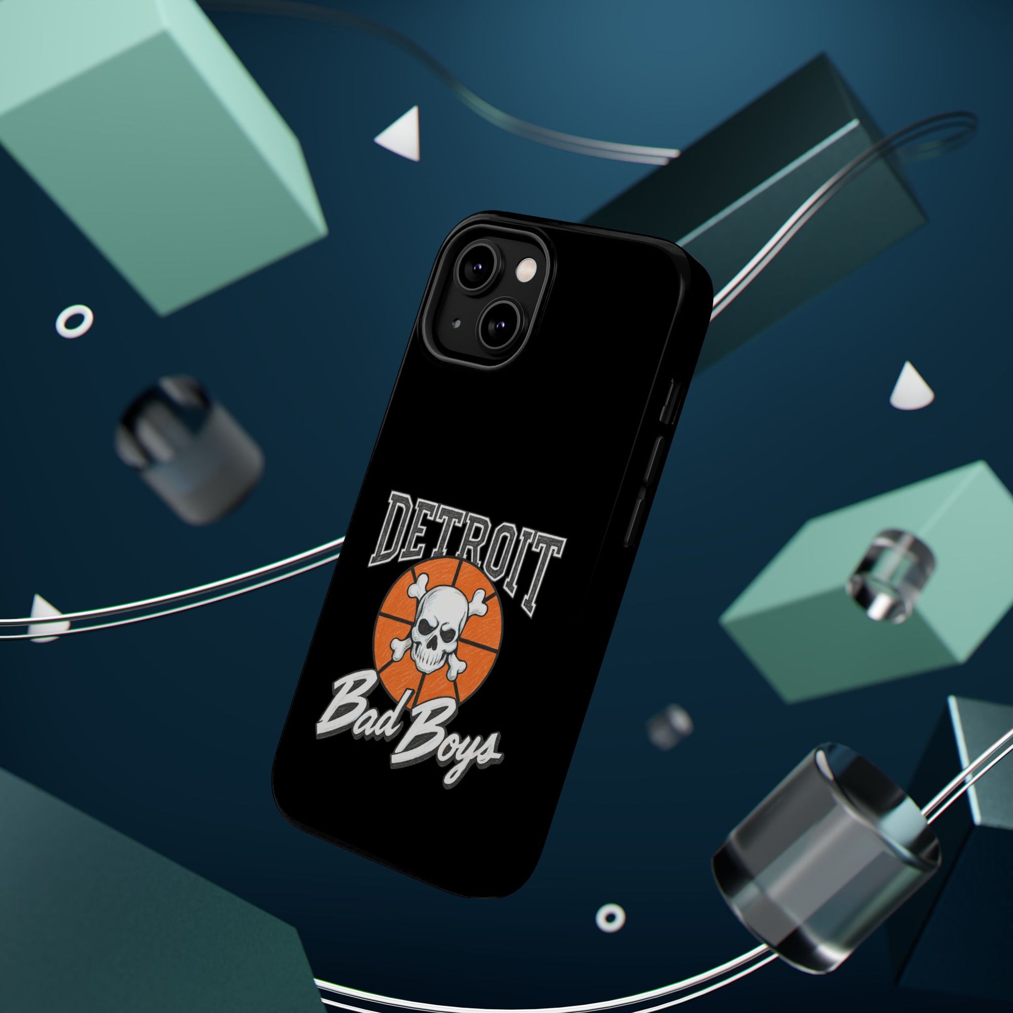 Detroit Bad Boys Skull Basketball Phone Case - Magnetic Impact-Resistant Case