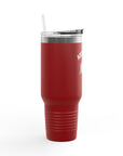 Aotearoa 40oz Travel Mug | Stanley Style Tumbler | New Zealand Insulated Mug | Silver Fern Cup | Kiwi Travel Cup | Large Handle Tumbler