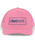 Detroit Embroidered Hat | Blue and Silver Cap | Detroit Football Hat | Minimalist Detroit Hat | Snapback Trucker Cap Gift