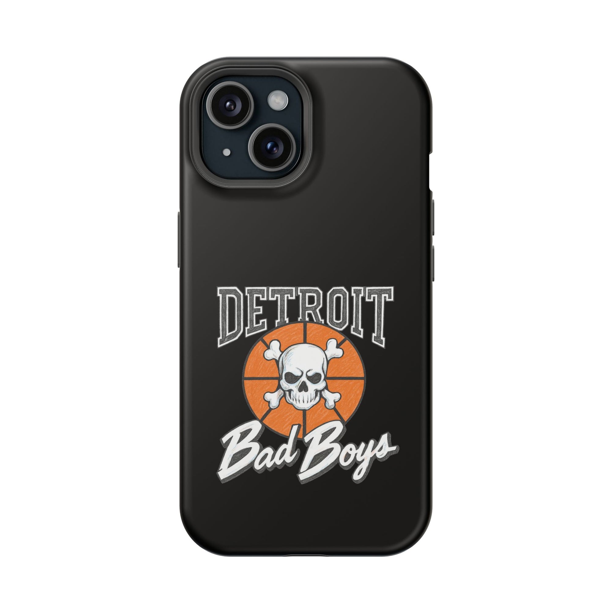 Detroit Bad Boys Skull Basketball Phone Case - Magnetic Impact-Resistant Case