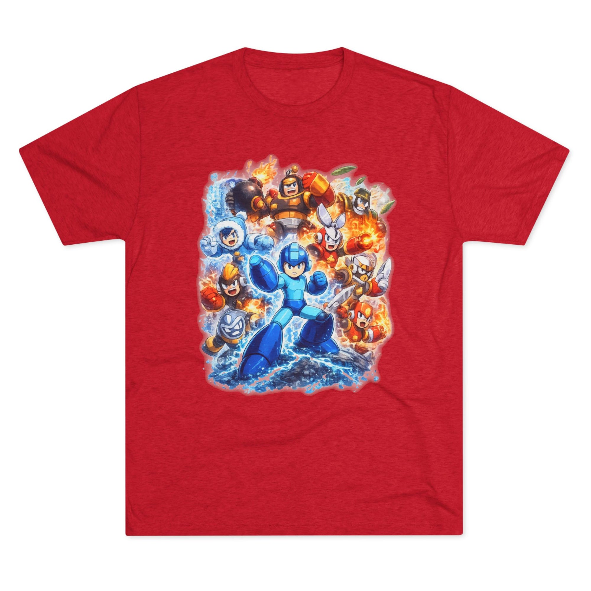 Blue Bomber Shirt | Retro Gaming Tee | 8 Bit Gamer Shirt | Robot Hero Shirt | Video Game Tee | Classic Gamer Gift | Boss Battle Shirt