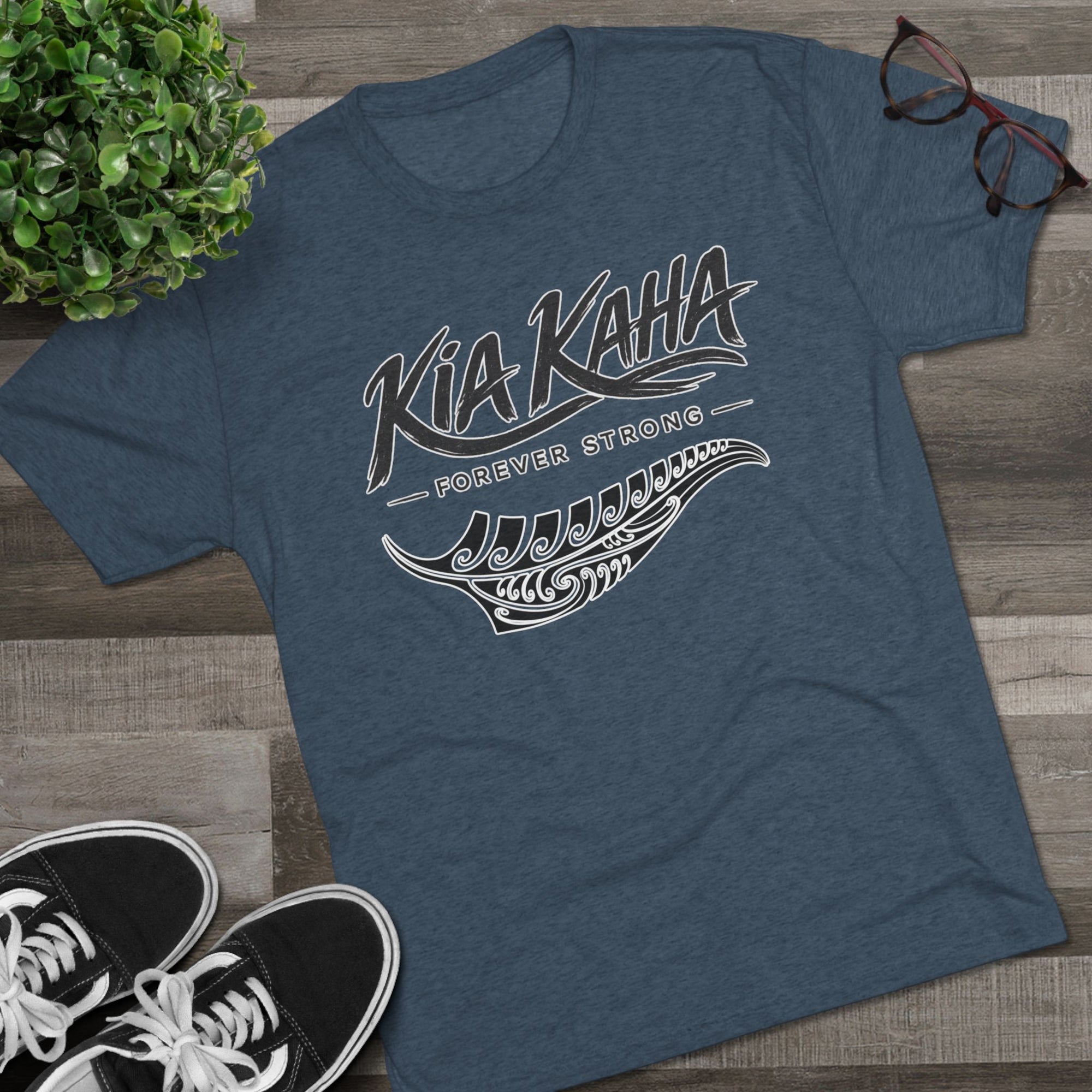 Kia Kaha Forever Strong Tee | Maori Koru Fern Design