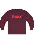 Detroit Old English Shirt | Detroit Gothic Tee | Red Black Detroit Shirt | Motor City Shirt | Detroit Streetwear Tee | Vintage Detroit Shirt
