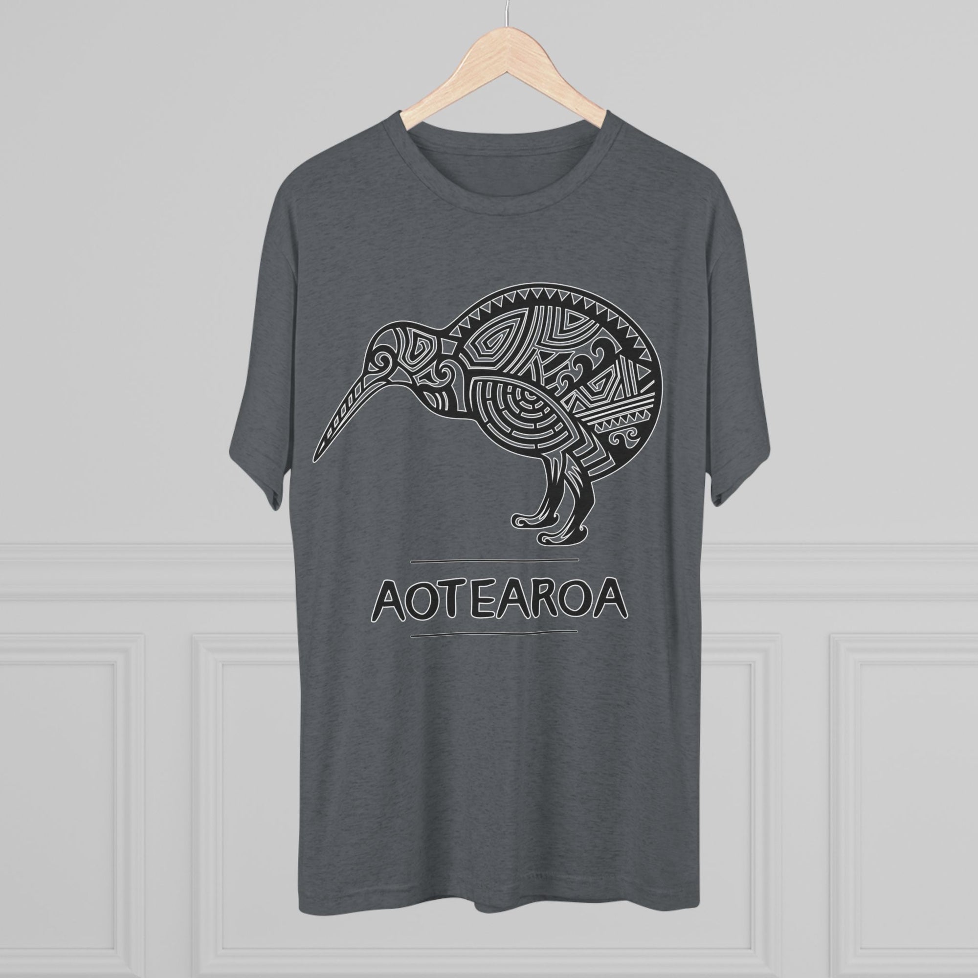 Maori Kiwi Aotearoa T-Shirt | New Zealand Tribal Bird Tee