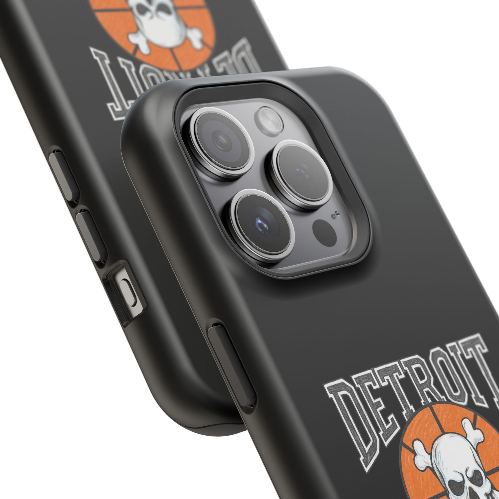 Detroit Bad Boys Skull Basketball Phone Case - Magnetic Impact-Resistant Case