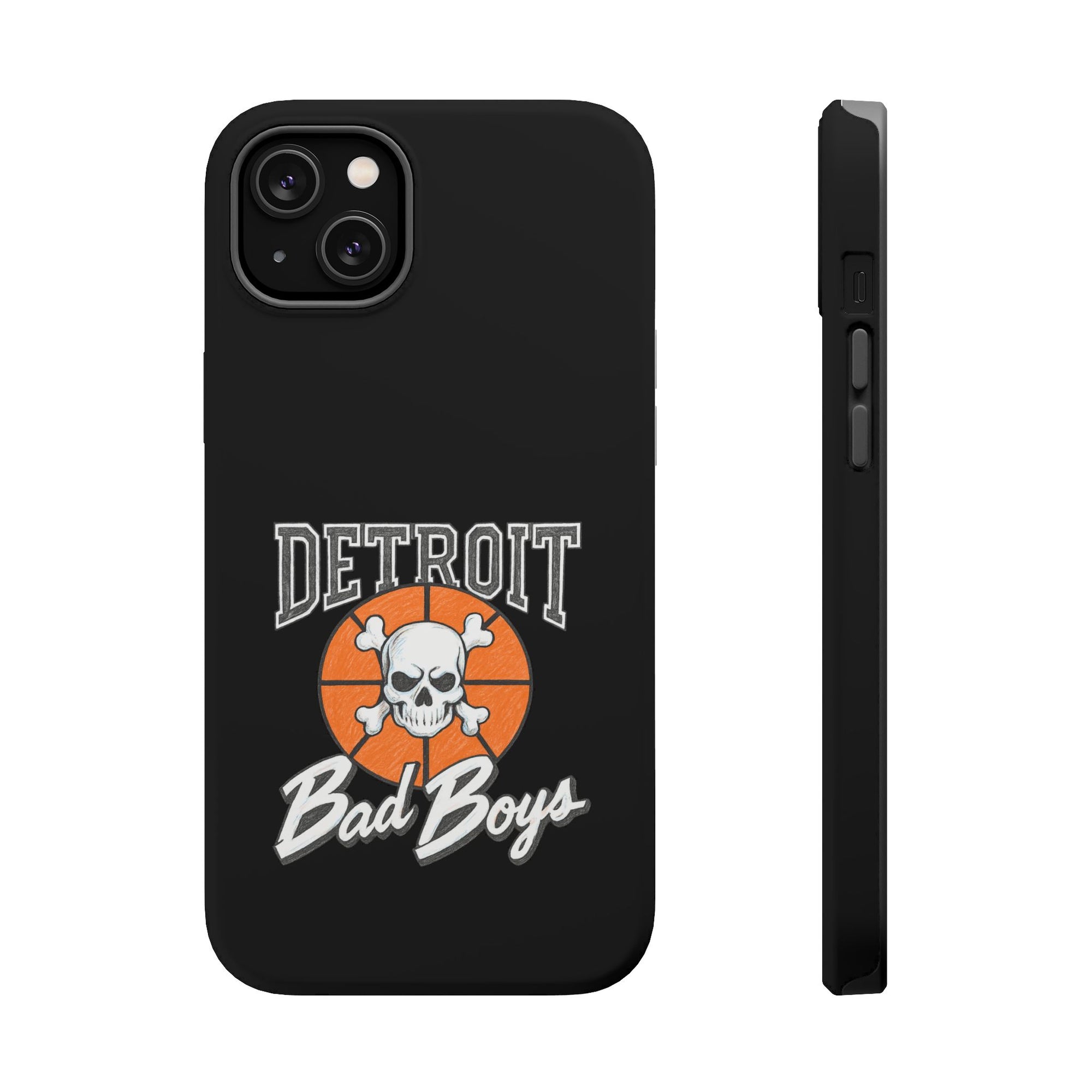 Detroit Bad Boys Skull Basketball Phone Case - Magnetic Impact-Resistant Case