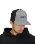 Detroit Hat Embroidered | Red Blue Detroit Cap | Lowercase Detroit Hat | Detroit Basketball Colors Hat | Minimalist Snapback | Trucker Hat