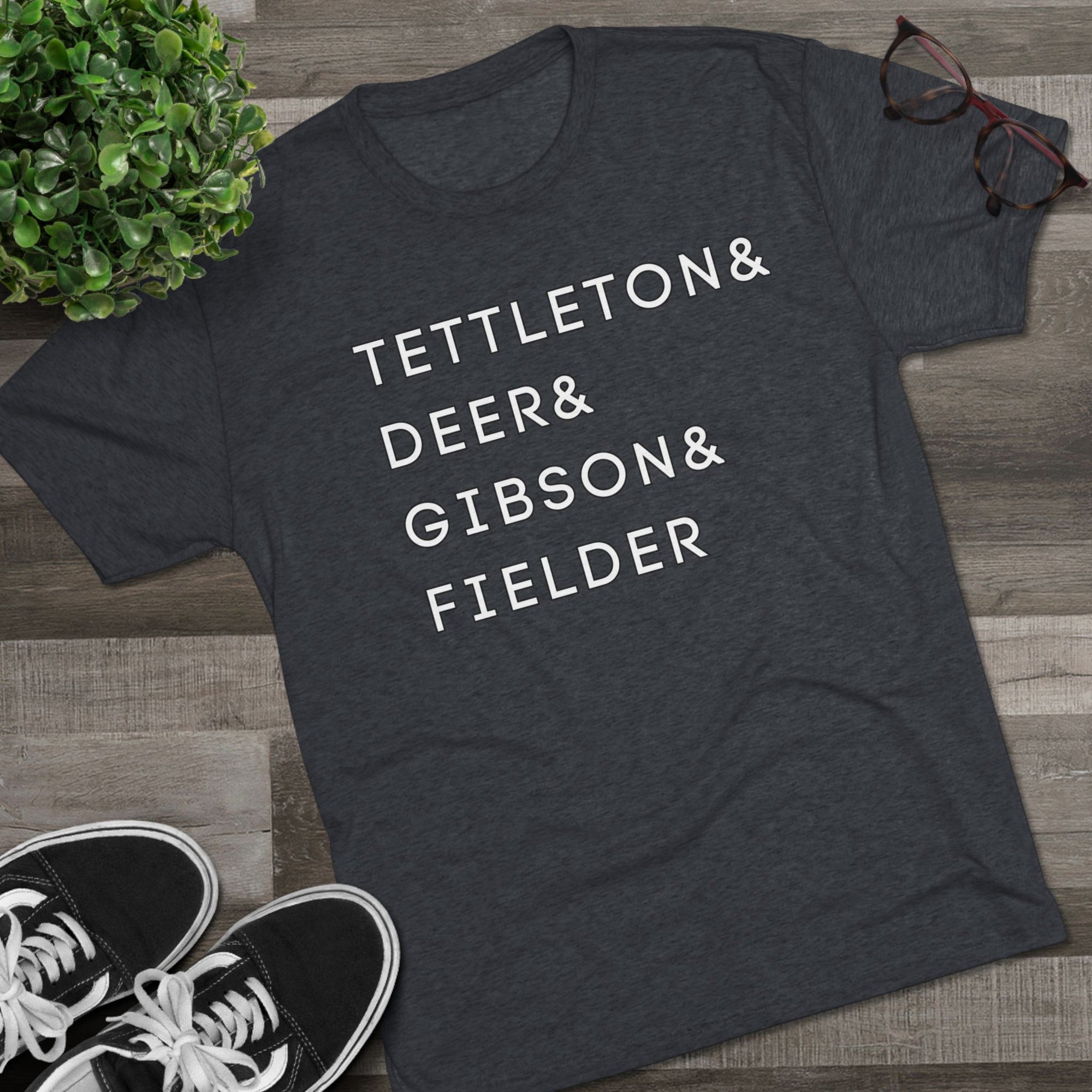 Detroit Tigers Surnames Stack Tee | Tettleton Deer Gibson Fielder T-Shirt | Triblend Comfy Soft Buttery Feel