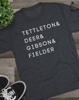 Detroit Tigers Surnames Stack Tee | Tettleton Deer Gibson Fielder T-Shirt | Triblend Comfy Soft Buttery Feel