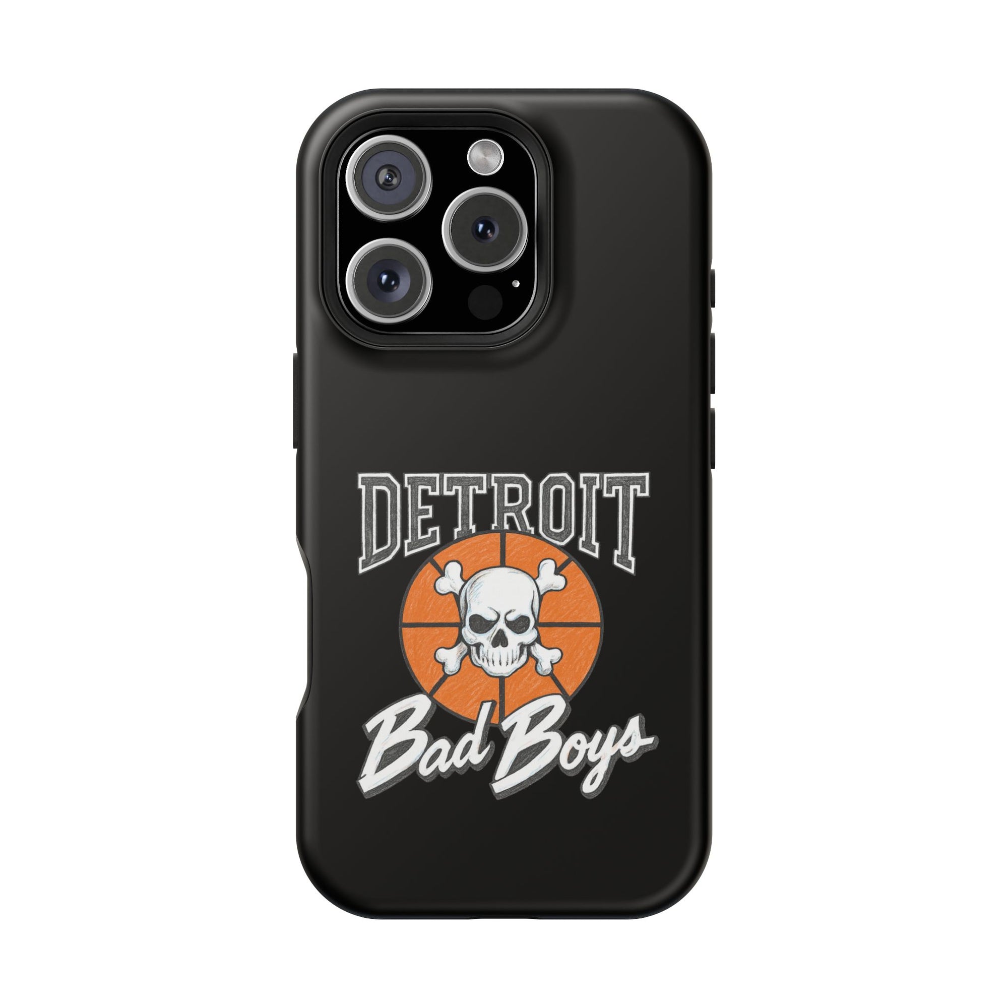 Detroit Bad Boys Skull Basketball Phone Case - Magnetic Impact-Resistant Case