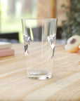 Aotearoa Glass 16oz | Silver Fern Glass Cup | New Zealand Drinking Glass | Kiwi Glass | NZ Pride Glass | Beer Glass Gift