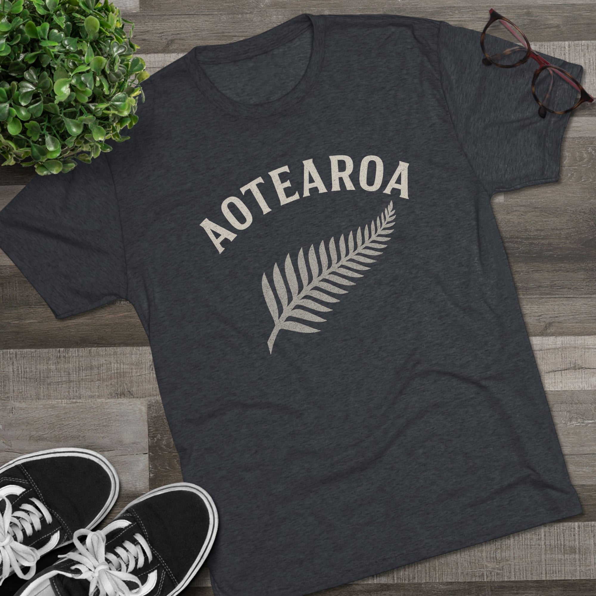 Aotearoa New Zealand Tri-Blend Tee, Classic Soft Shirt for Men &amp; Women, Kiwi Travel Top, Vintage Tshirt, Comfortable Cotton Blend, Souvenir