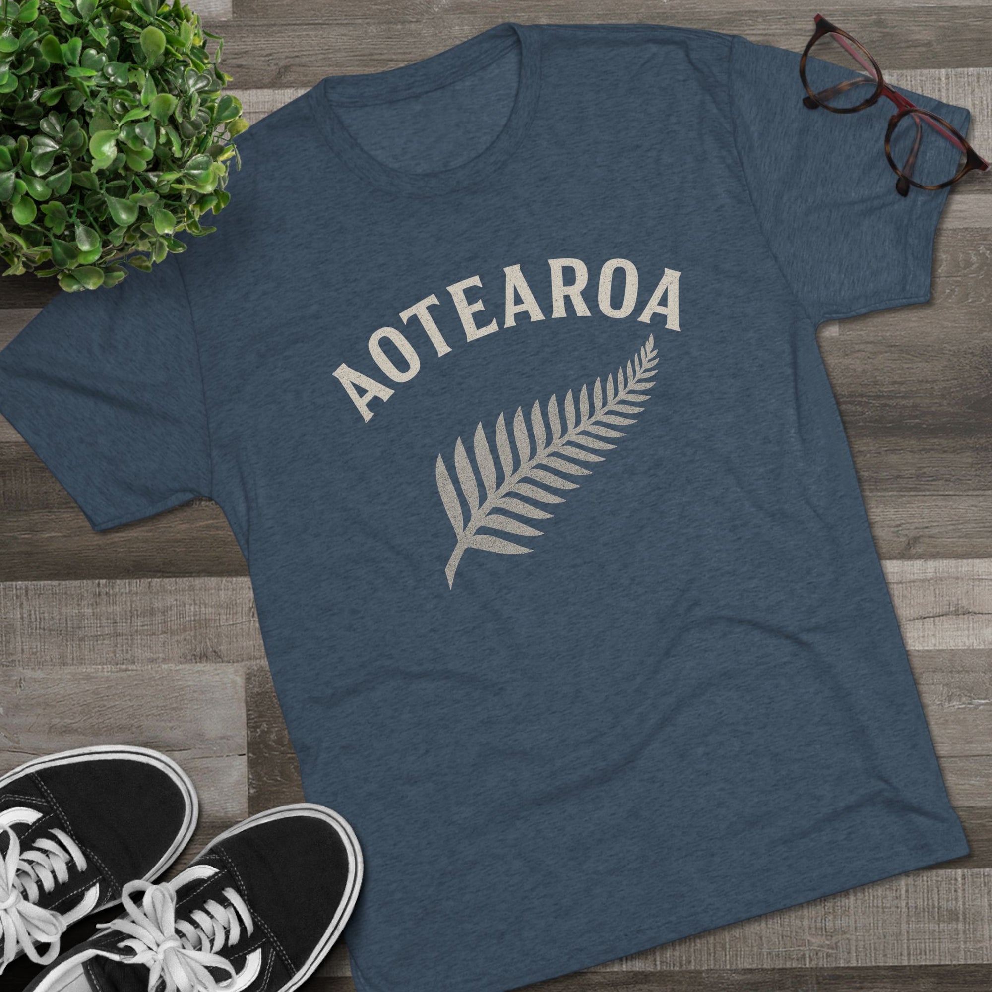 Aotearoa New Zealand Tri-Blend Tee, Classic Soft Shirt for Men &amp; Women, Kiwi Travel Top, Vintage Tshirt, Comfortable Cotton Blend, Souvenir