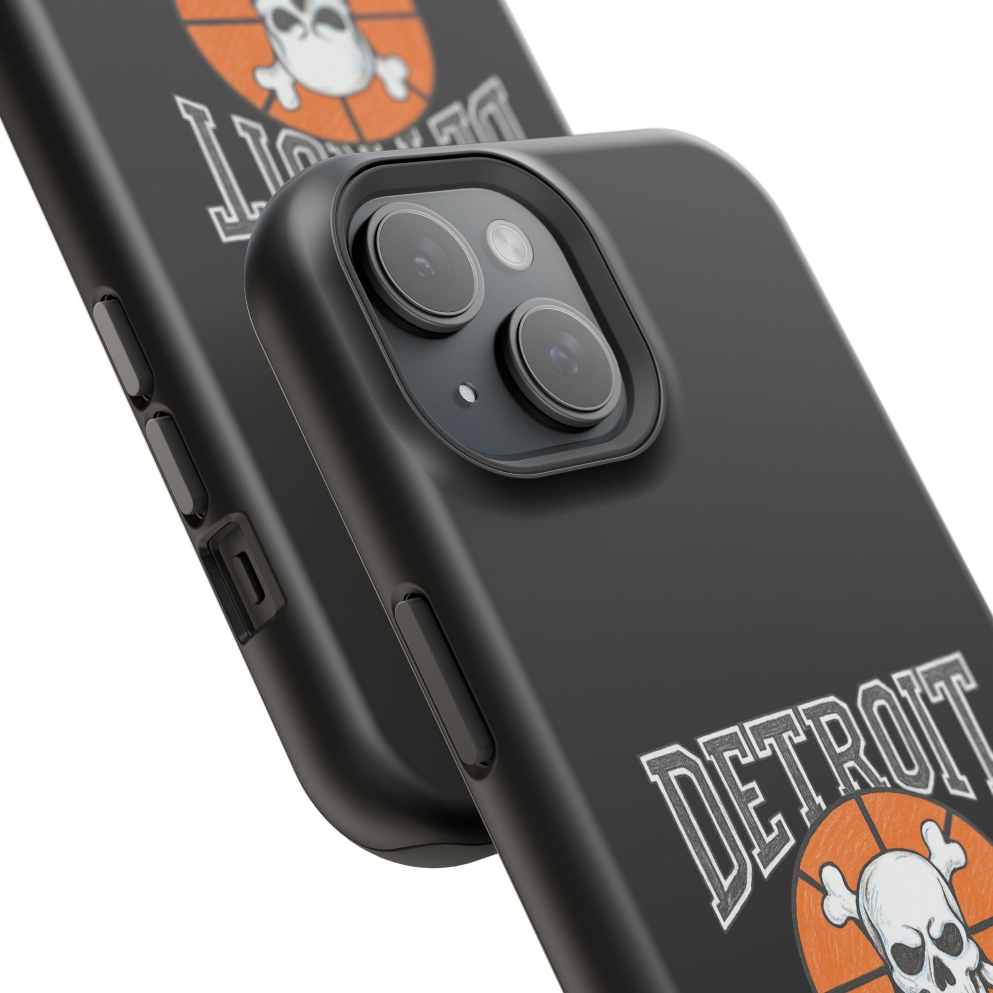 Detroit Bad Boys Skull Basketball Phone Case - Magnetic Impact-Resistant Case