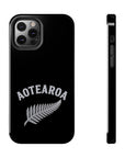 Aotearoa Phone Case | Silver Fern Phone Case | New Zealand iPhone Case | Kiwi Phone Case | Fern Design Phone Cover | NZ Pride Case