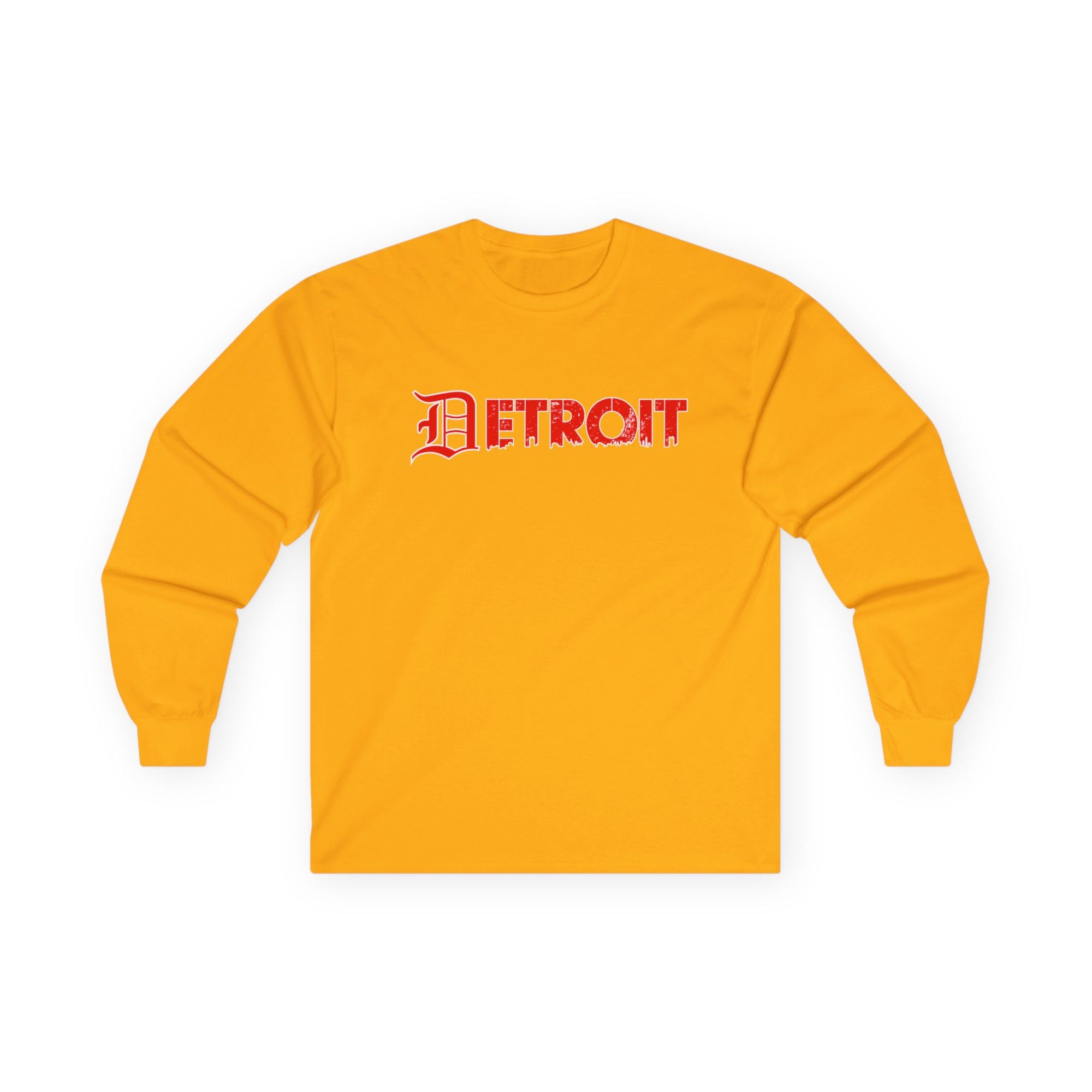 Detroit Old English Shirt | Detroit Gothic Tee | Red Black Detroit Shirt | Motor City Shirt | Detroit Streetwear Tee | Vintage Detroit Shirt