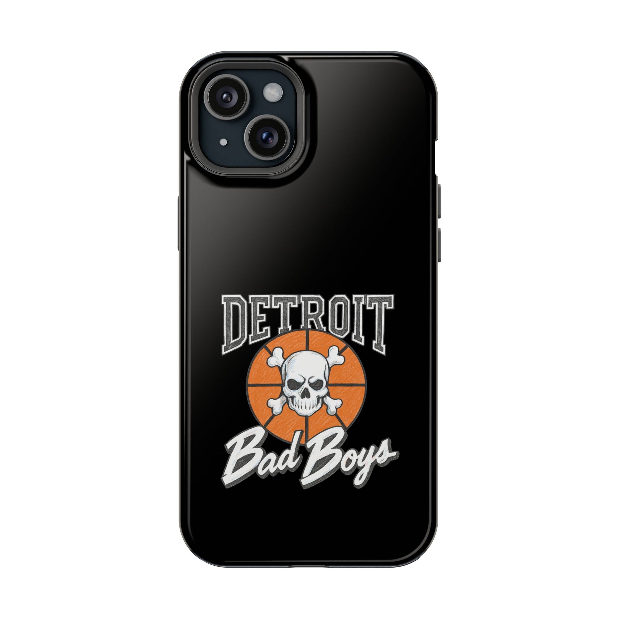 Detroit Bad Boys Skull Basketball Phone Case - Magnetic Impact-Resistant Case