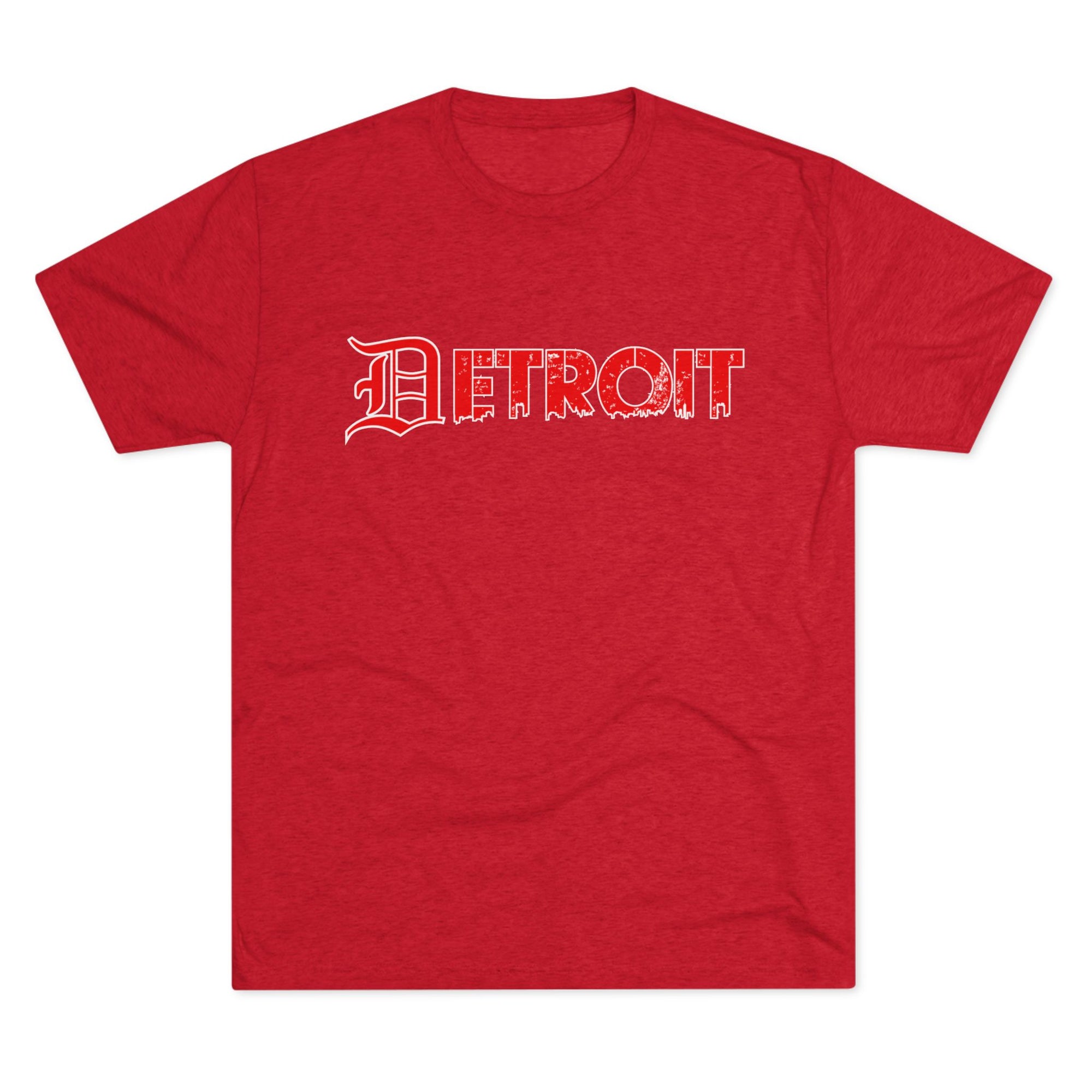 Detroit Triblend T-Shirt | Old English Detroit Tee | Super Soft Vintage Detroit Shirt | Premium Detroit Streetwear | Motor City Tee