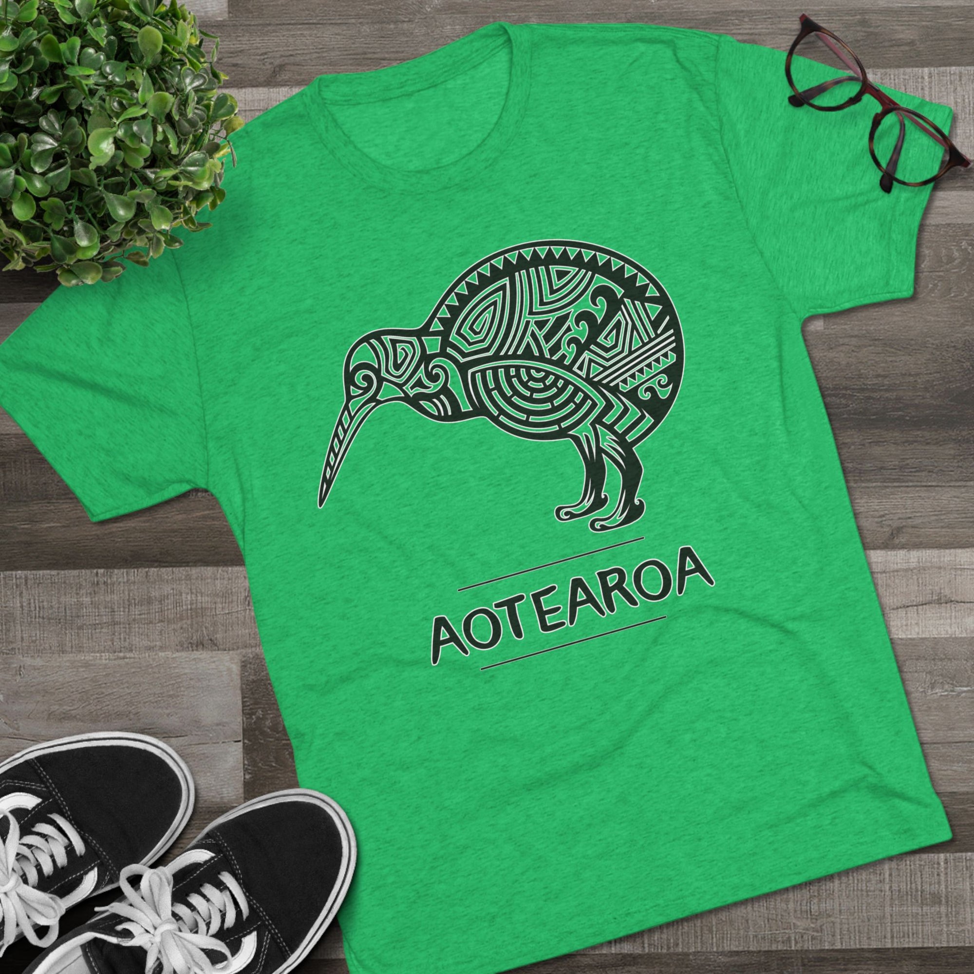 Maori Kiwi Aotearoa T-Shirt | New Zealand Tribal Bird Tee