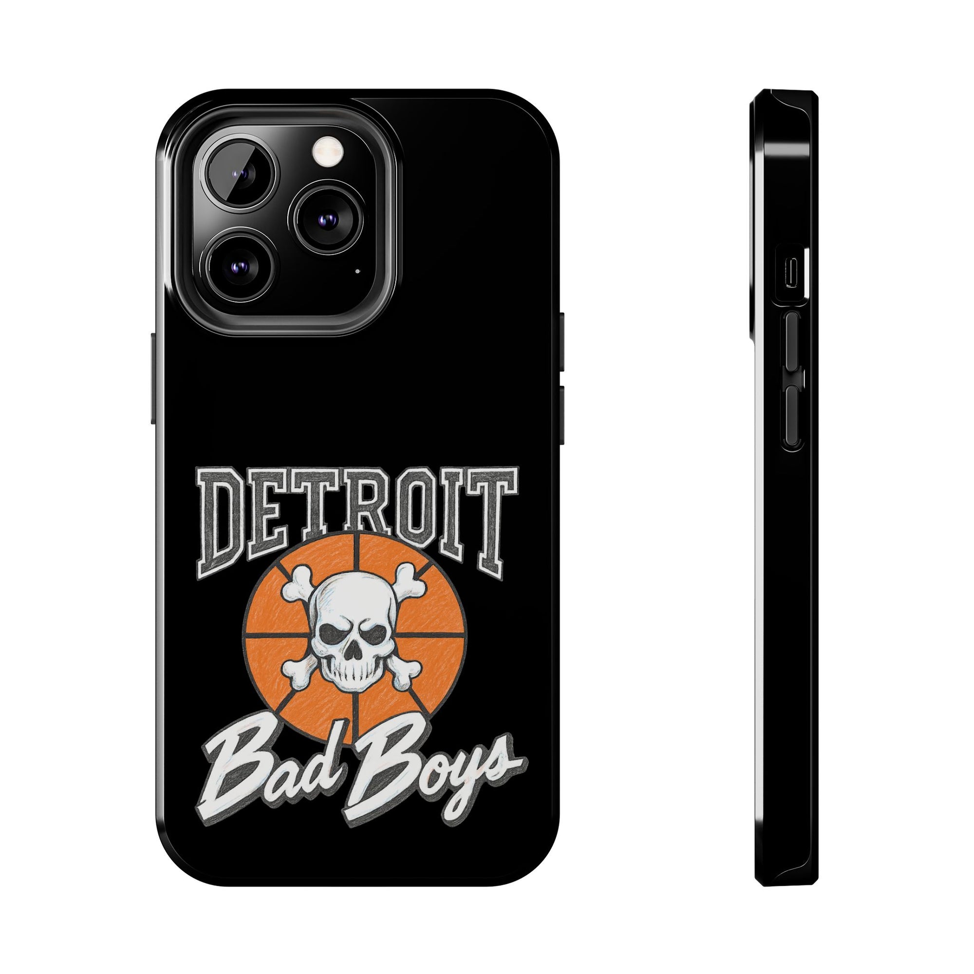 Detroit Bad Boys Phone Case | Basketball Skull Design - Tough Case
