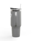 Aotearoa 40oz Travel Mug | Stanley Style Tumbler | New Zealand Insulated Mug | Silver Fern Cup | Kiwi Travel Cup | Large Handle Tumbler