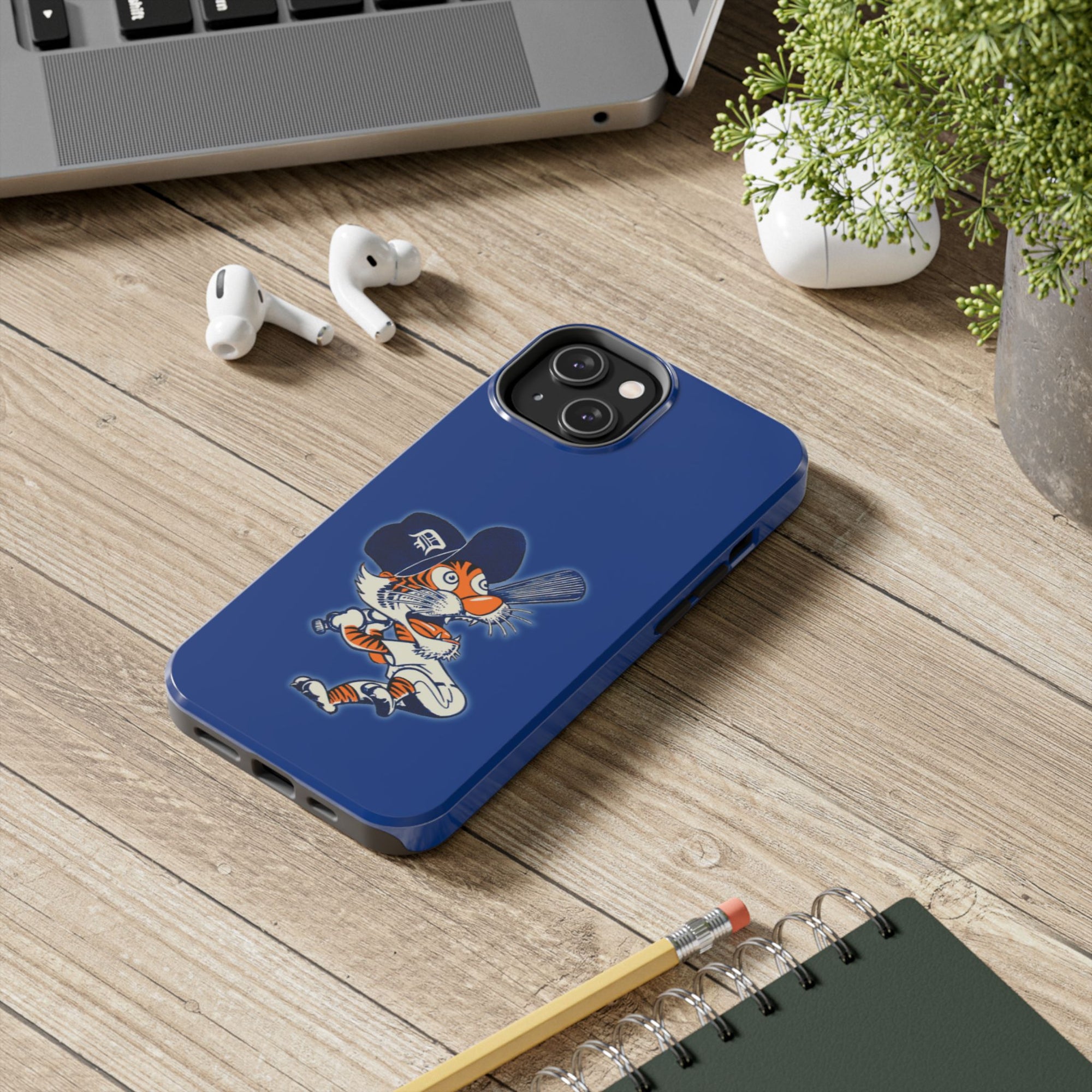 Detroit Tiger Phone Case | Baseball Style iPhone Case | Retro Tiger Case | Detroit Baseball Phone Case | Sports Fan Case