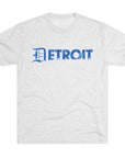 Copy of Detroit Blue & White Triblend T-Shirt | Old English Detroit Tee | Super Soft Vintage Detroit Shirt | Detroit Streetwear | Motor City Tee