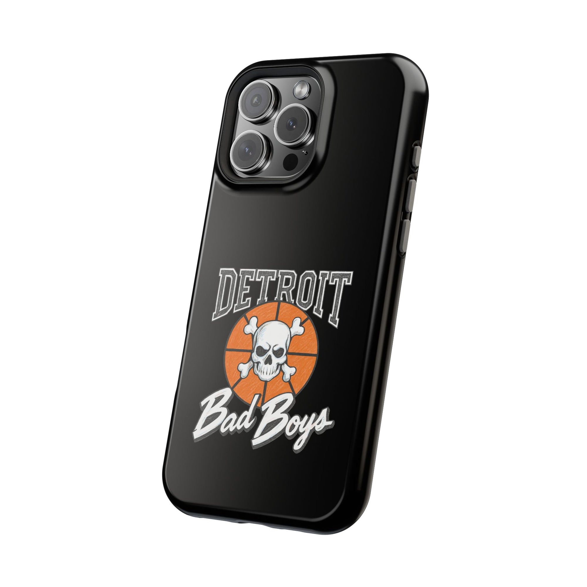 Detroit Bad Boys Skull Basketball Phone Case - Magnetic Impact-Resistant Case