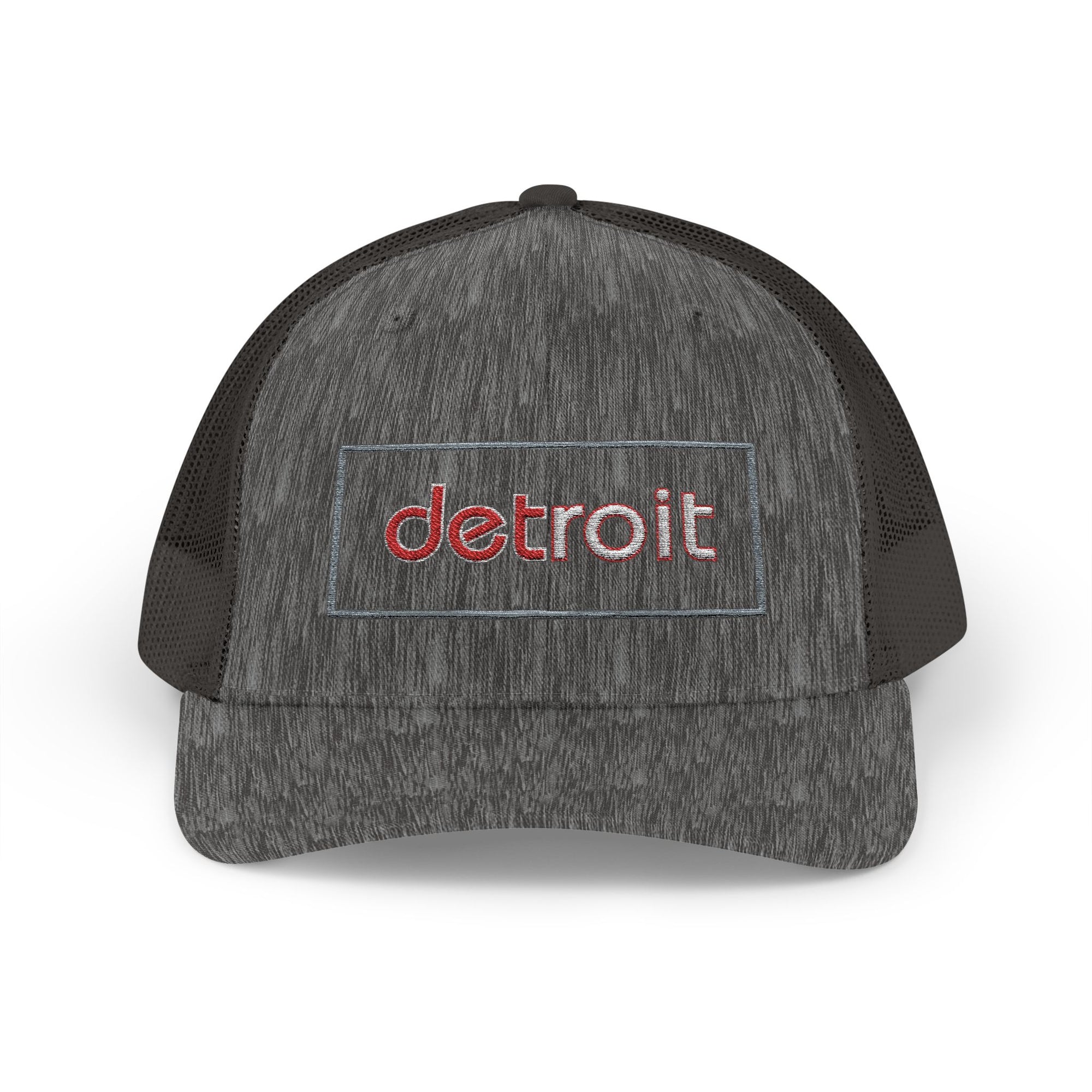 Detroit Hat Embroidered | Red White Detroit Cap | Lowercase Detroit Hat | Detroit Hockey Colors Hat | Minimalist Snapback | Trucker Hat