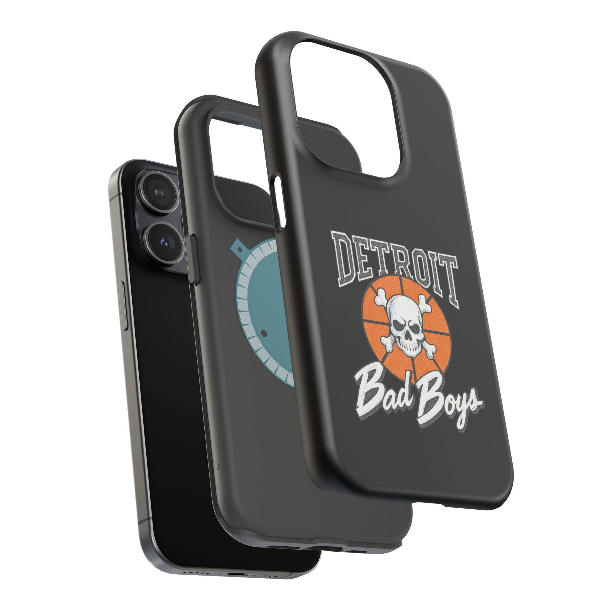 Detroit Bad Boys Skull Basketball Phone Case - Magnetic Impact-Resistant Case