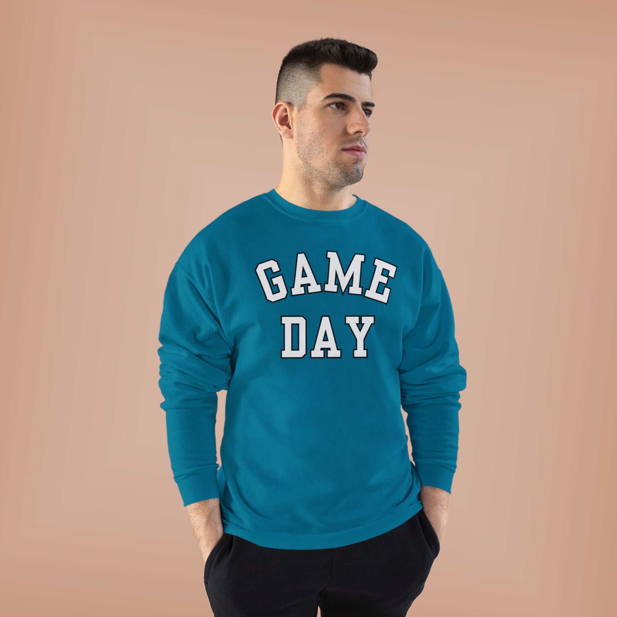 Game Day Crewneck Sweatshirt | Collegiate Lettering, Sports Fanwear