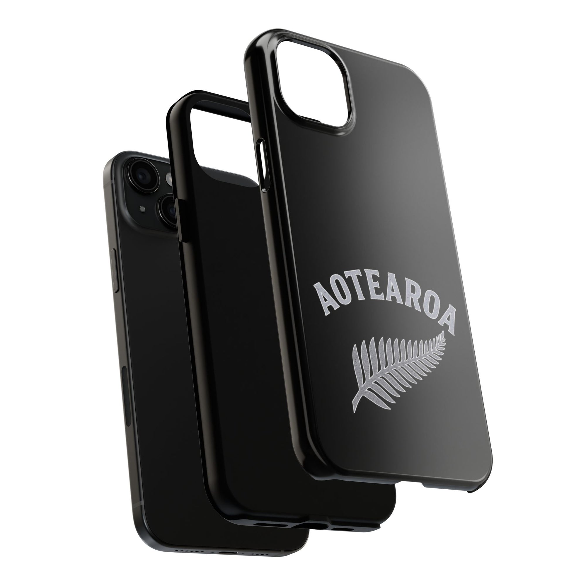 Aotearoa Phone Case | Silver Fern Phone Case | New Zealand iPhone Case | Kiwi Phone Case | Fern Design Phone Cover | NZ Pride Case